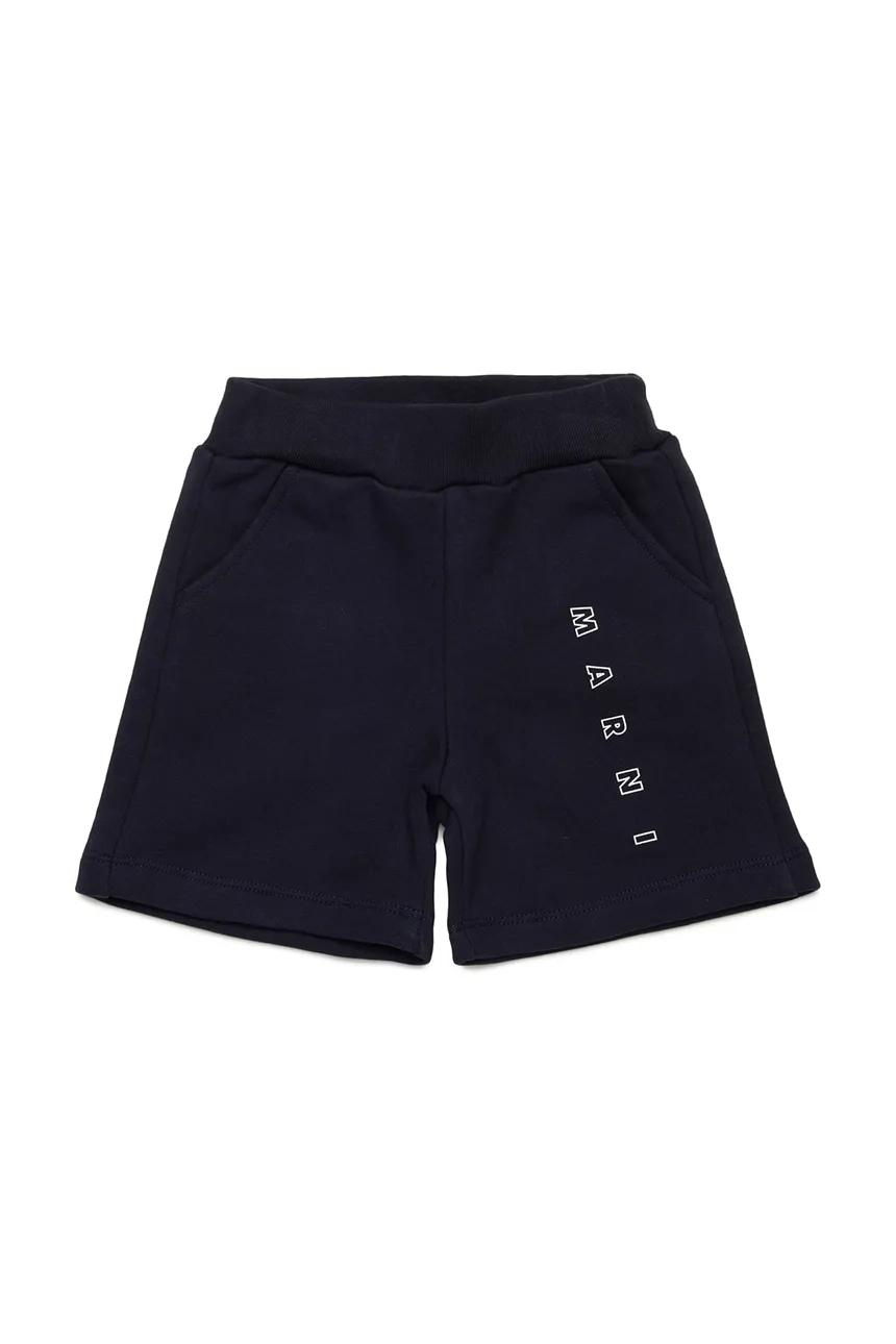 

Шорты из хлопка для малышей MP193B SHORTS Marni, темно-синий