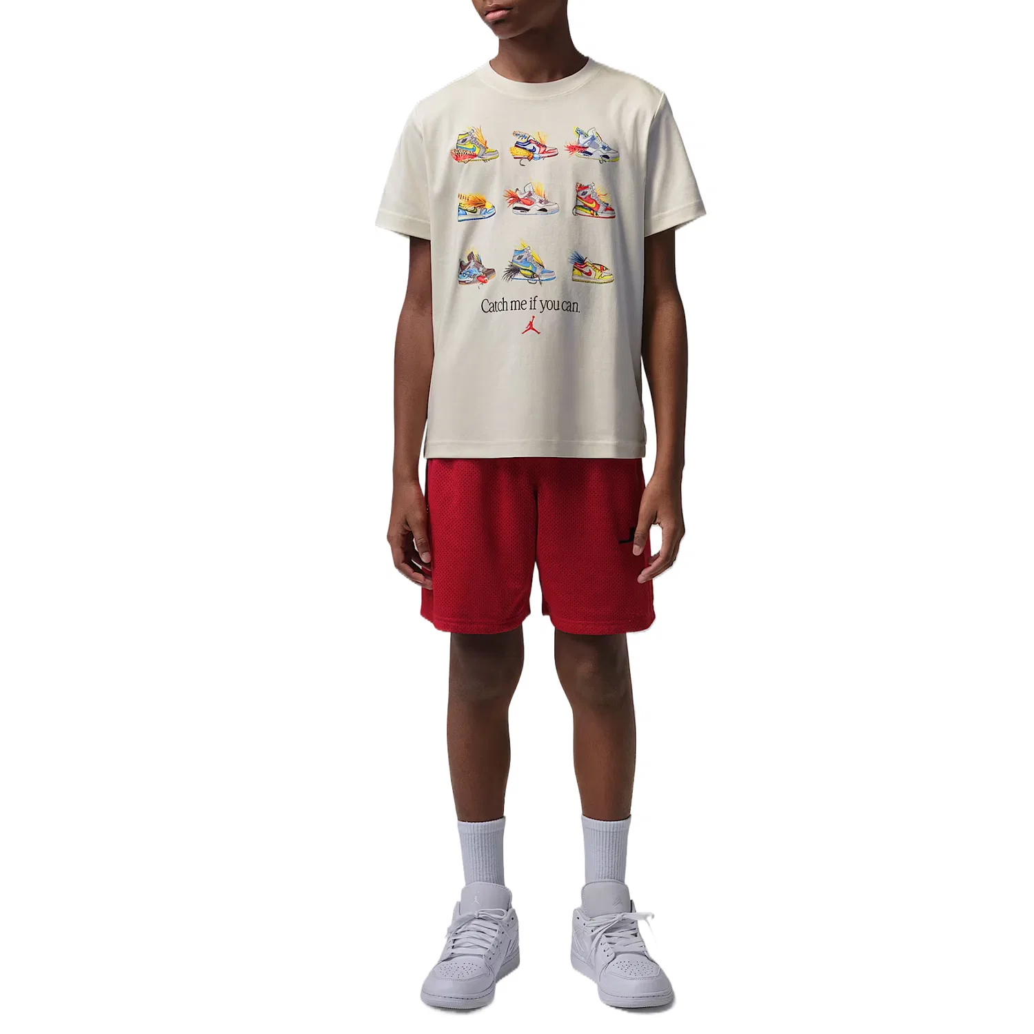 Детская футболка с круглым вырезом Jordan, Sail White — фото 4