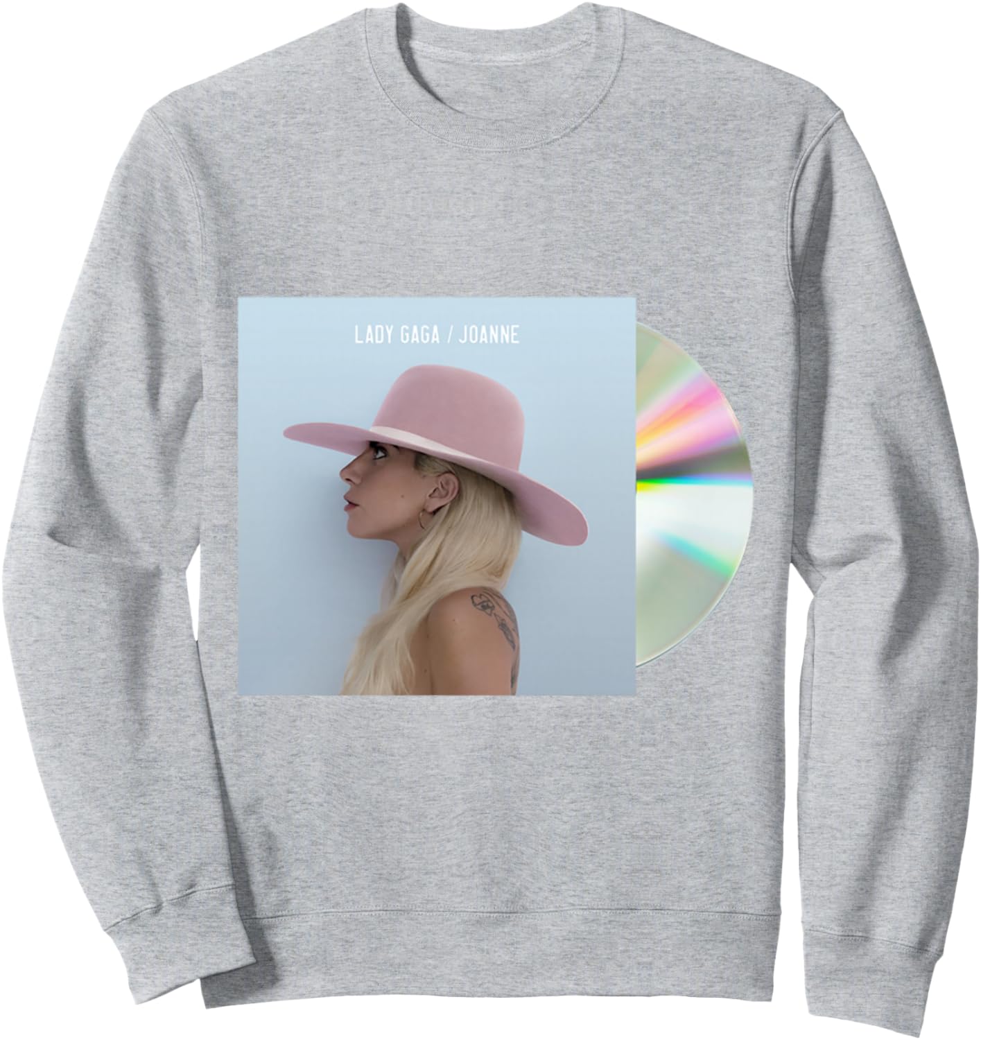 

Официальная толстовка Lady Gaga с CD Joanne, серая, Серый, Официальная толстовка Lady Gaga с CD Joanne, серая
