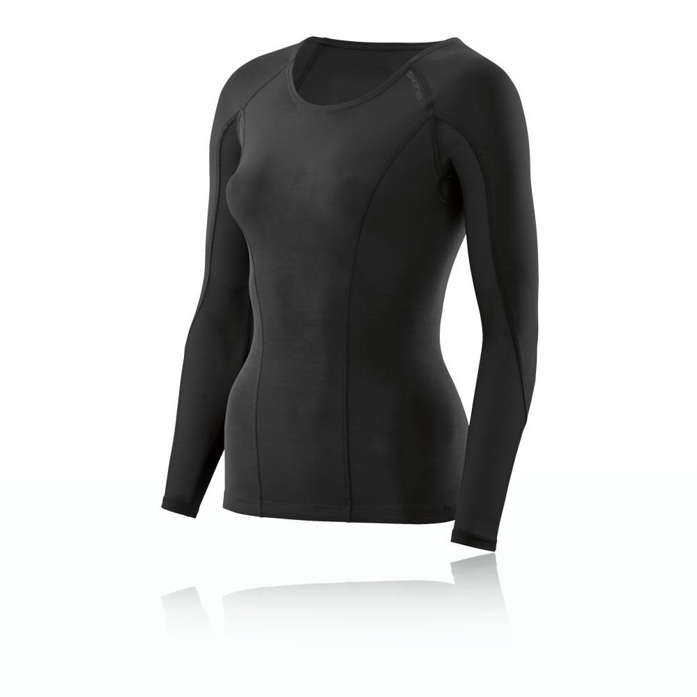 

Спортивный топ Skins DNAmic Long Sleeve Compression, черный