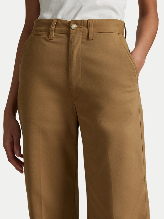 Широкие брюки 211873988001 Polo Ralph Lauren, бежевый — фото 4