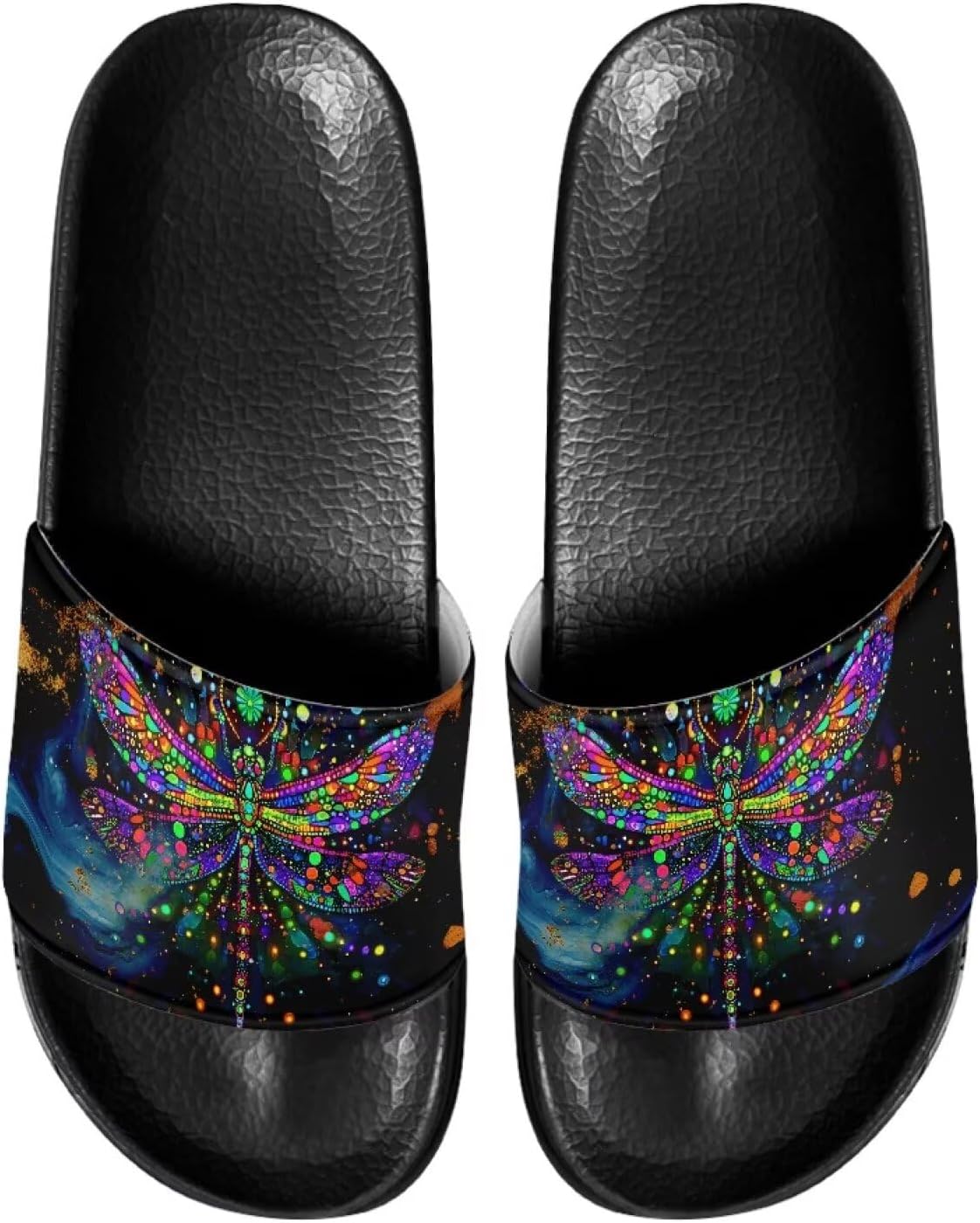 

Домашние шлепанцы JUDENTIDOS, тапочки для ванной, слайдоны, повседневная обувь для мужчин и женщин, Colorful Dragonfly