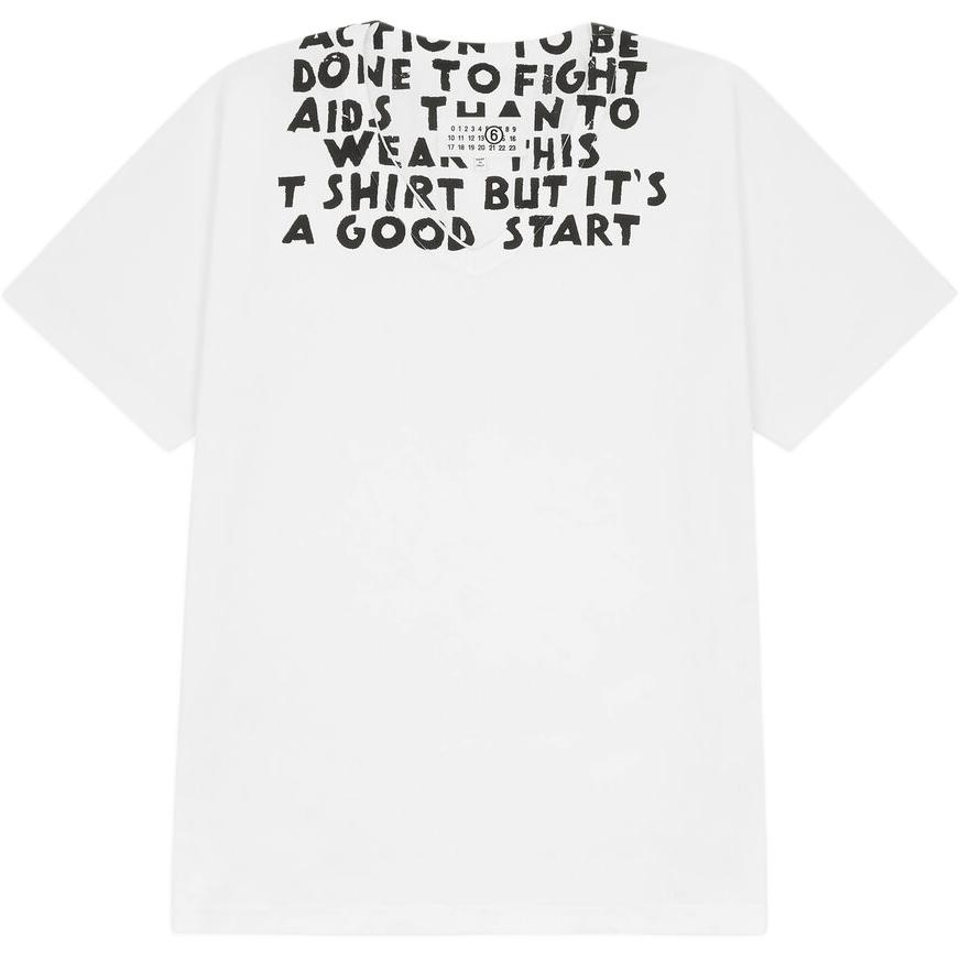 

Графическая футболка MM6 Maison Margiela, белый