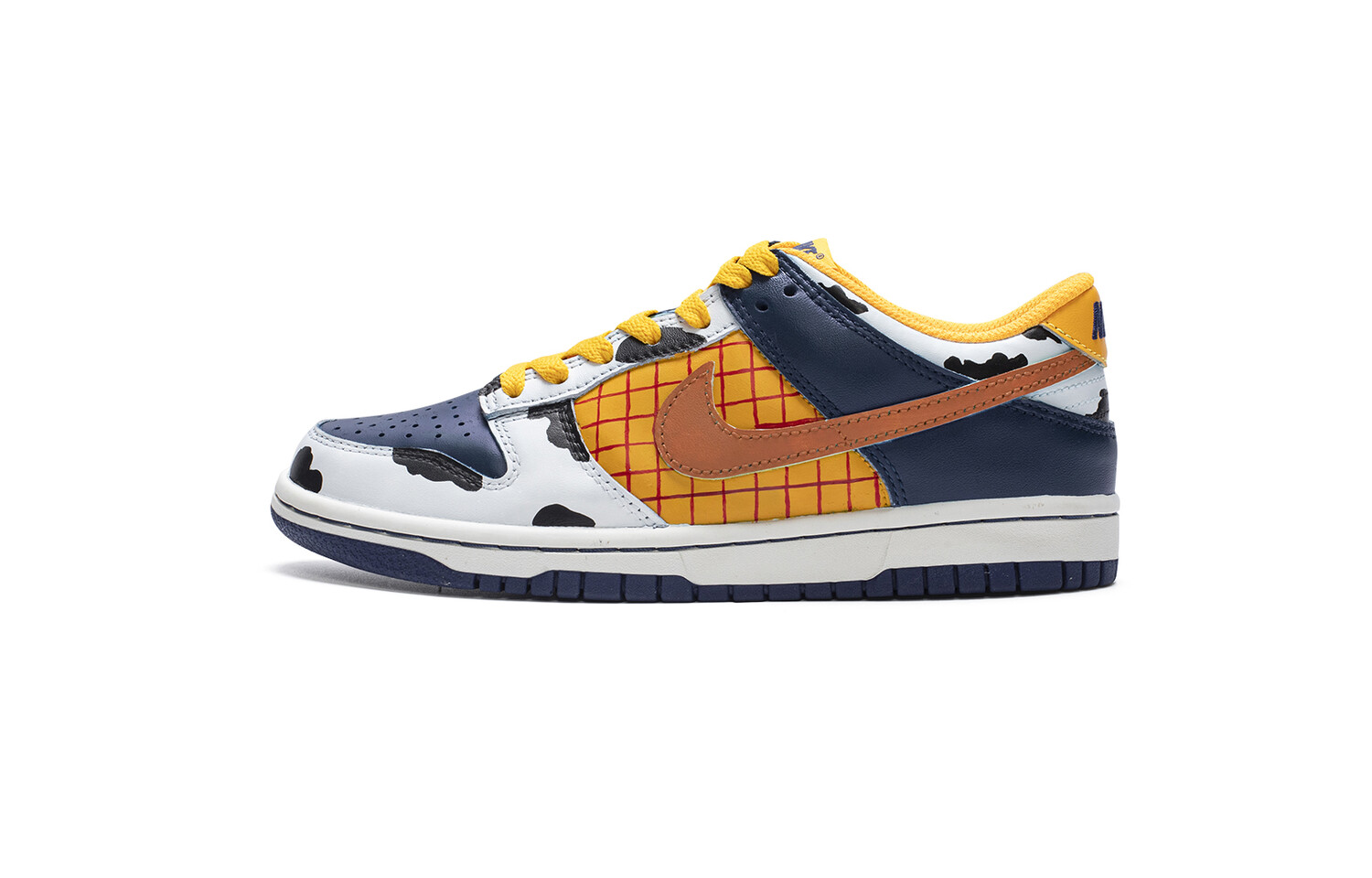 

Кроссовки Nike Dunk Skateboarding Shoes Women's Low-top Blue/ White//Yellow, темно-синий
