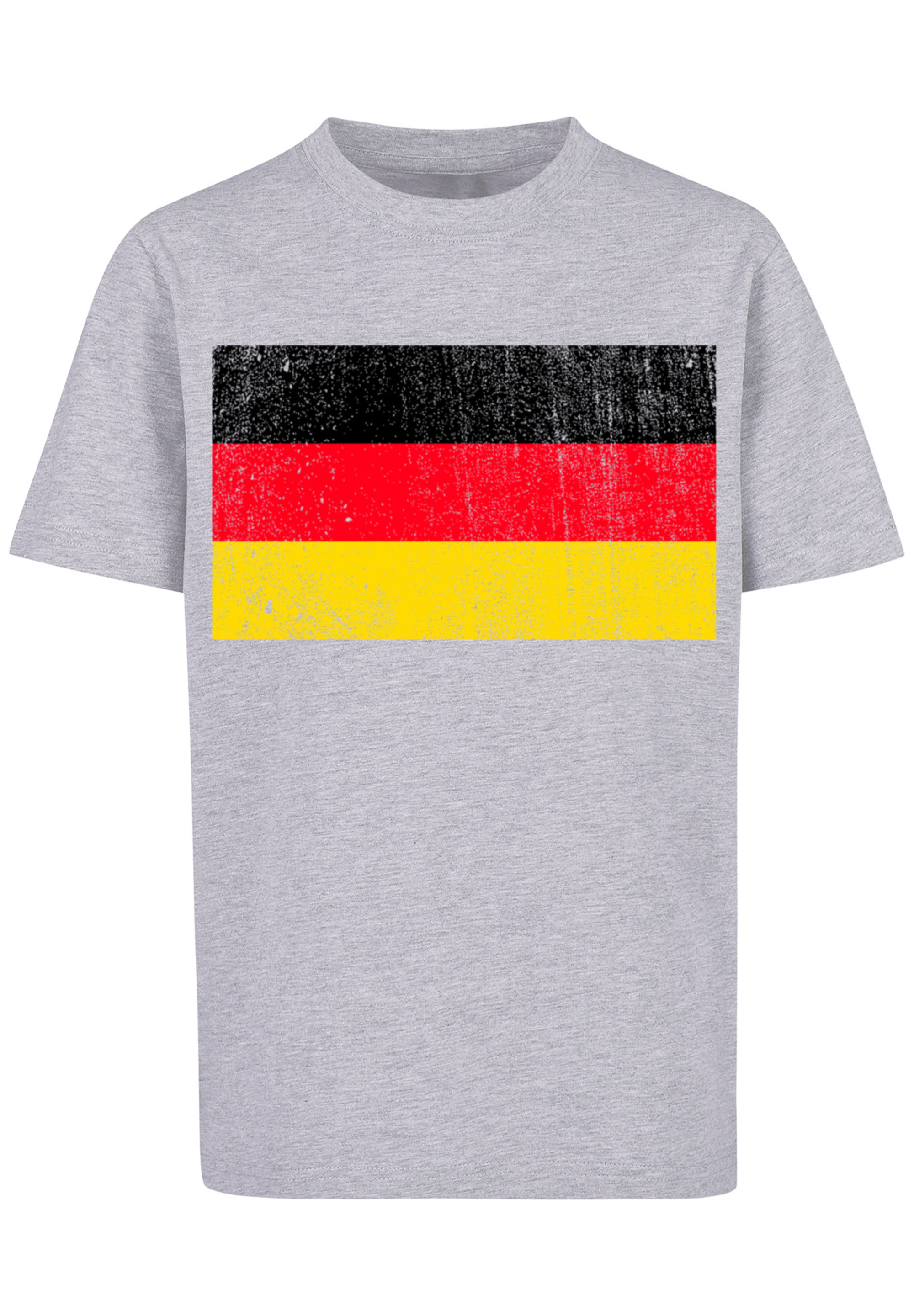 

Футболка F4NT4STIC Germany Deutschland Flagge distressed, цвет grau meliert