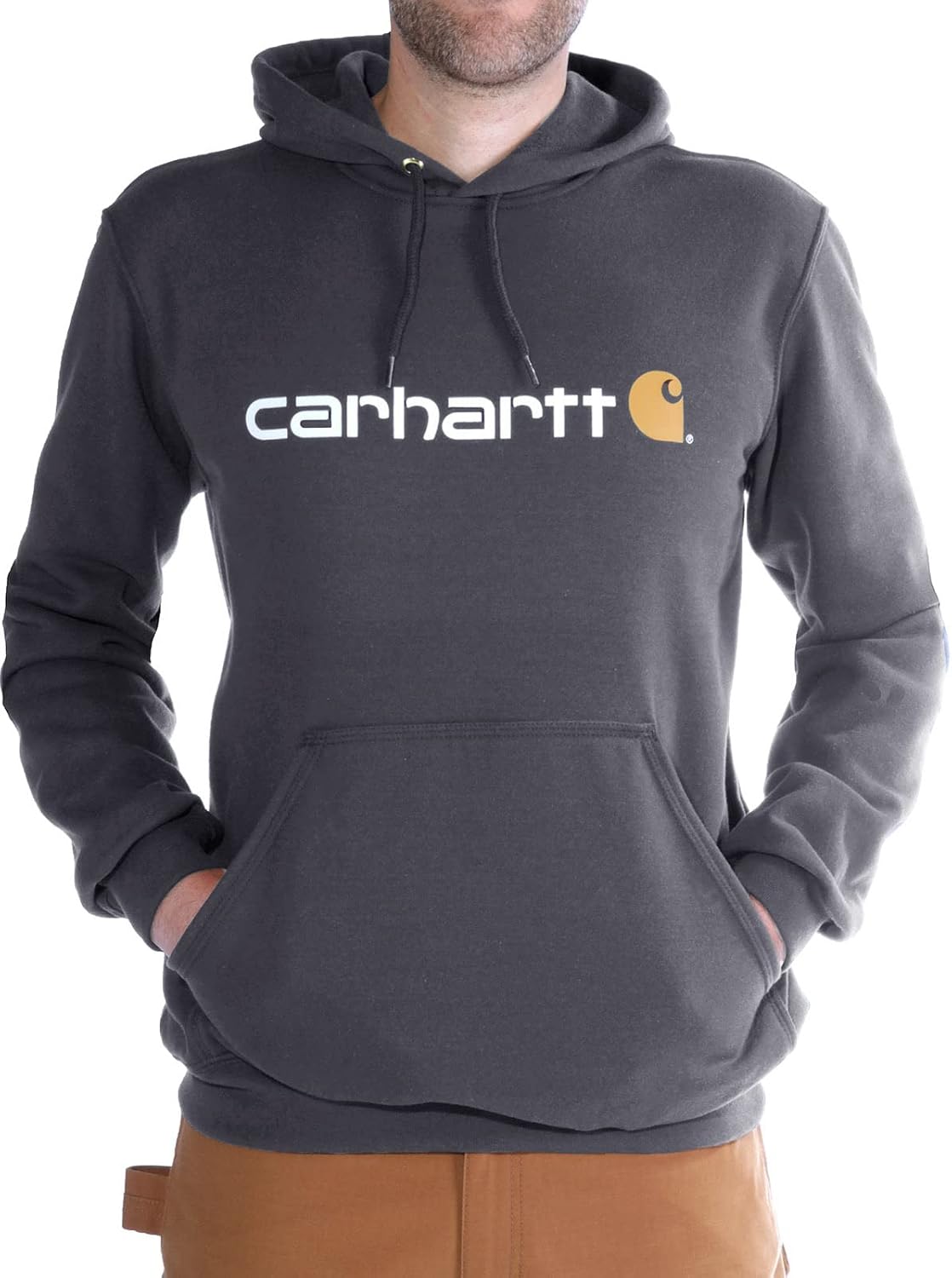 

Толстовка Carhartt Midweight с логотипом для мужчин Big-Tall, Charcoal Grey Heather, Черный, Толстовка Carhartt Midweight с логотипом для мужчин Big-Tall, Charcoal Grey Heather