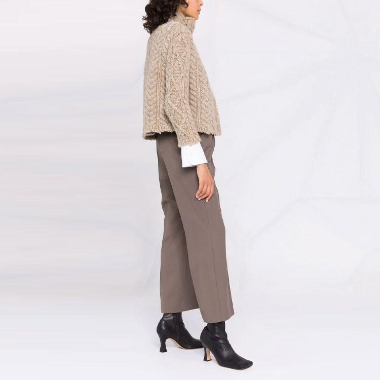 

Кашемировый свитер женский хаки Maison Margiela