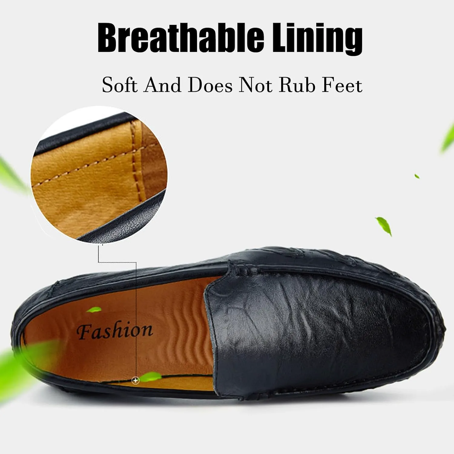 

Мужские мокасины с мягкой подошвой с отделкой пенни, удобные с круглым носком, повседневные мягкие кроссовки для ходьбы, лодочные туфли из кожи, рабочие и для вождения Lossarye, коричневый