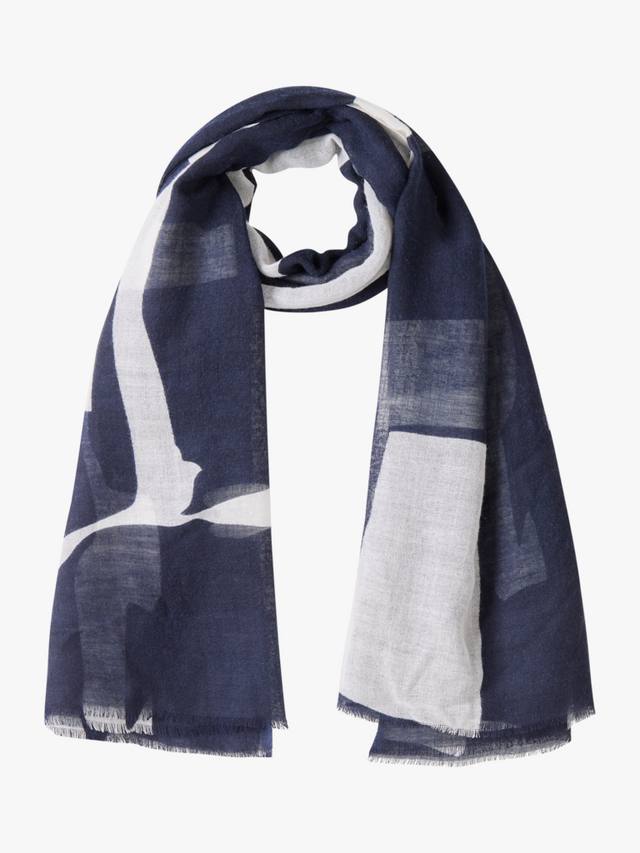 

Прозрачный воздушный шарф Celtic & Co., Navy/Multi