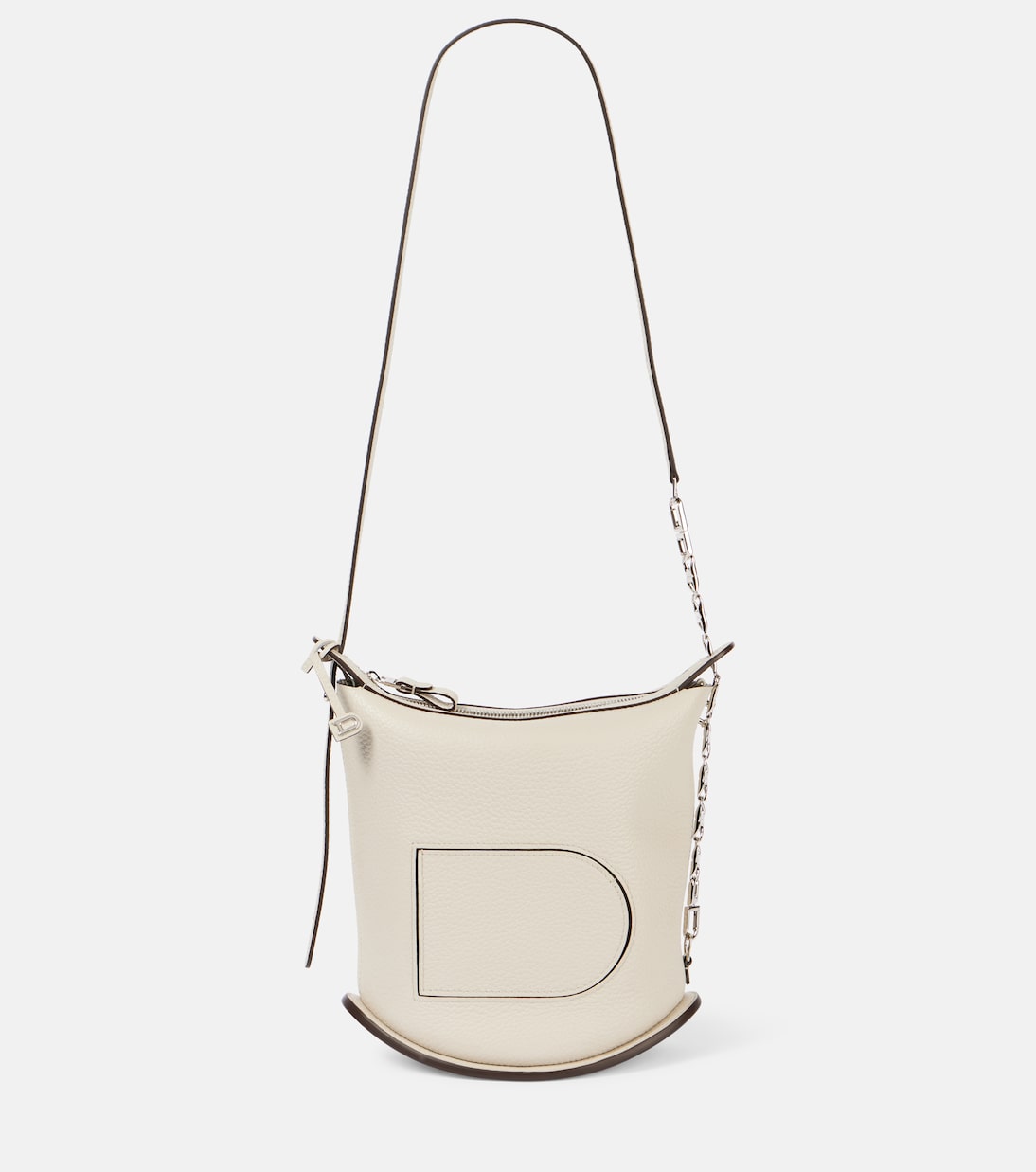 

Кожаная сумка через плечо Pin Twist Small Delvaux, Mistral