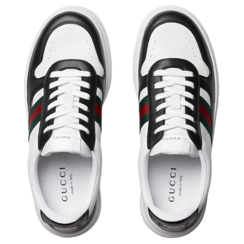 GUCCI Низкие скейтерские кроссовки 5 см men's black — фото 4