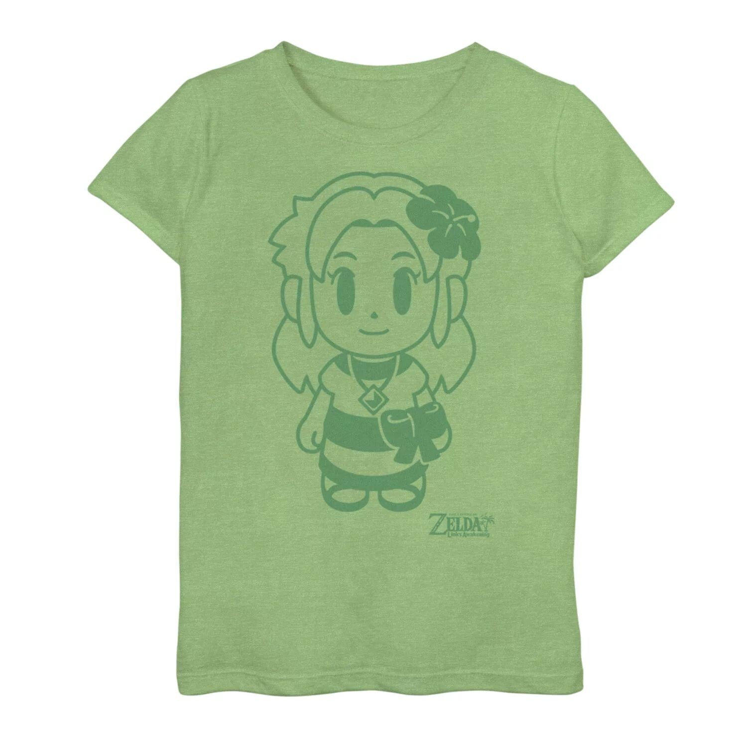 

Зеленая футболка с портретом и рисунком Nintendo для девочек 7–16 лет, Nintendo Legend Of Zelda Links Awakening Marin Licensed Character, Зеленый, Зеленая футболка с портретом и рисунком Nintendo для девочек 7–16 лет, Nintendo Legend Of Zelda Links Awaken