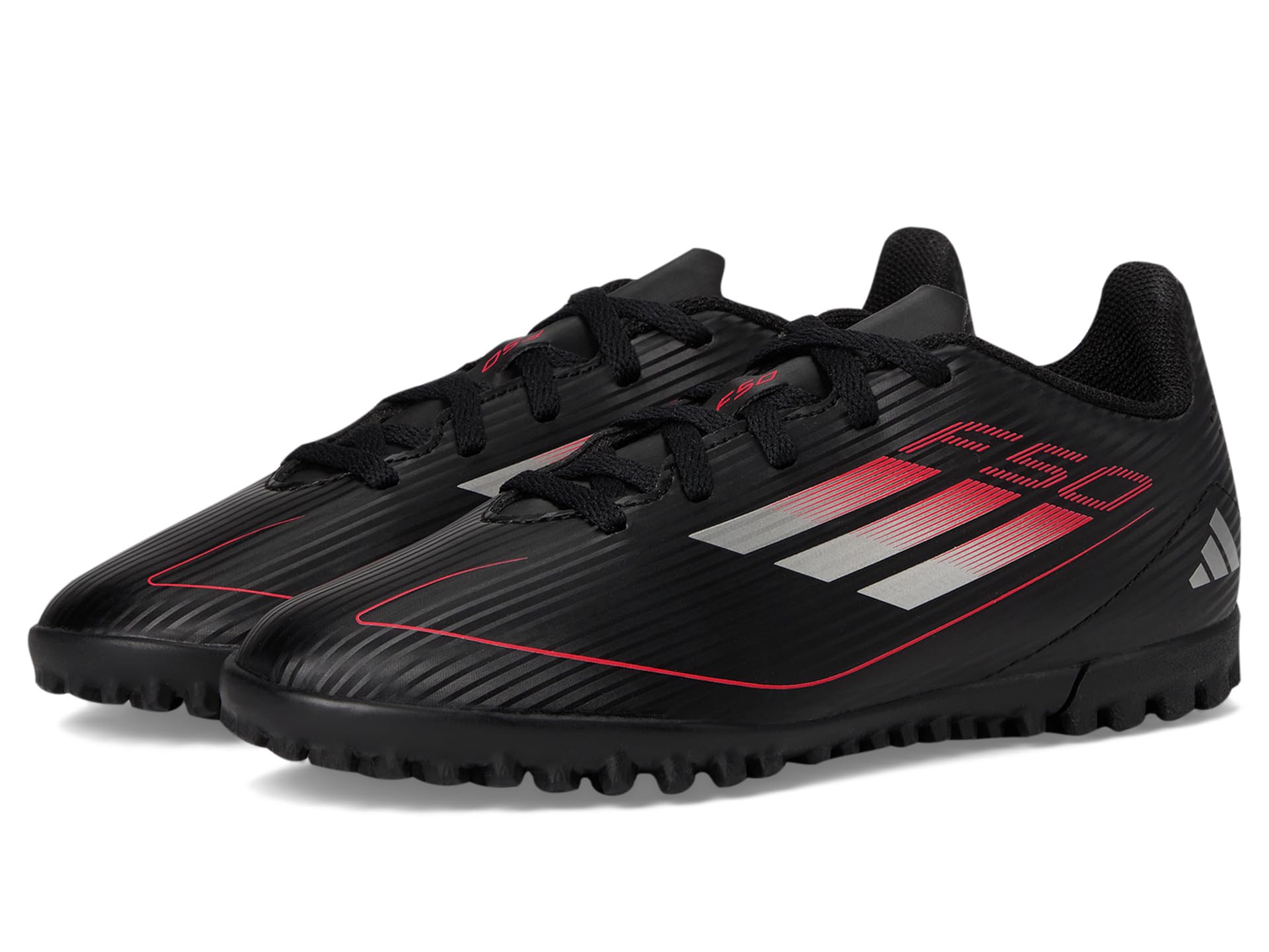 

Кроссовки adidas Kids F50 Club Turf Soccer Cleats, цвет Black/Iron Metallic/Lucid Red