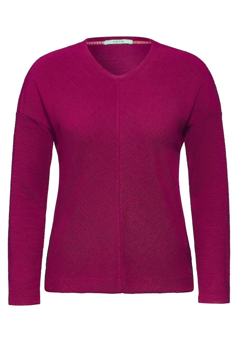 

Лонгслив CECIL Shirt, цвет dark pink