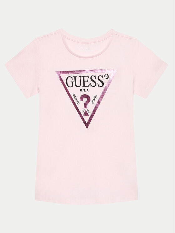 

Футболка стандартного кроя Guess, розовый