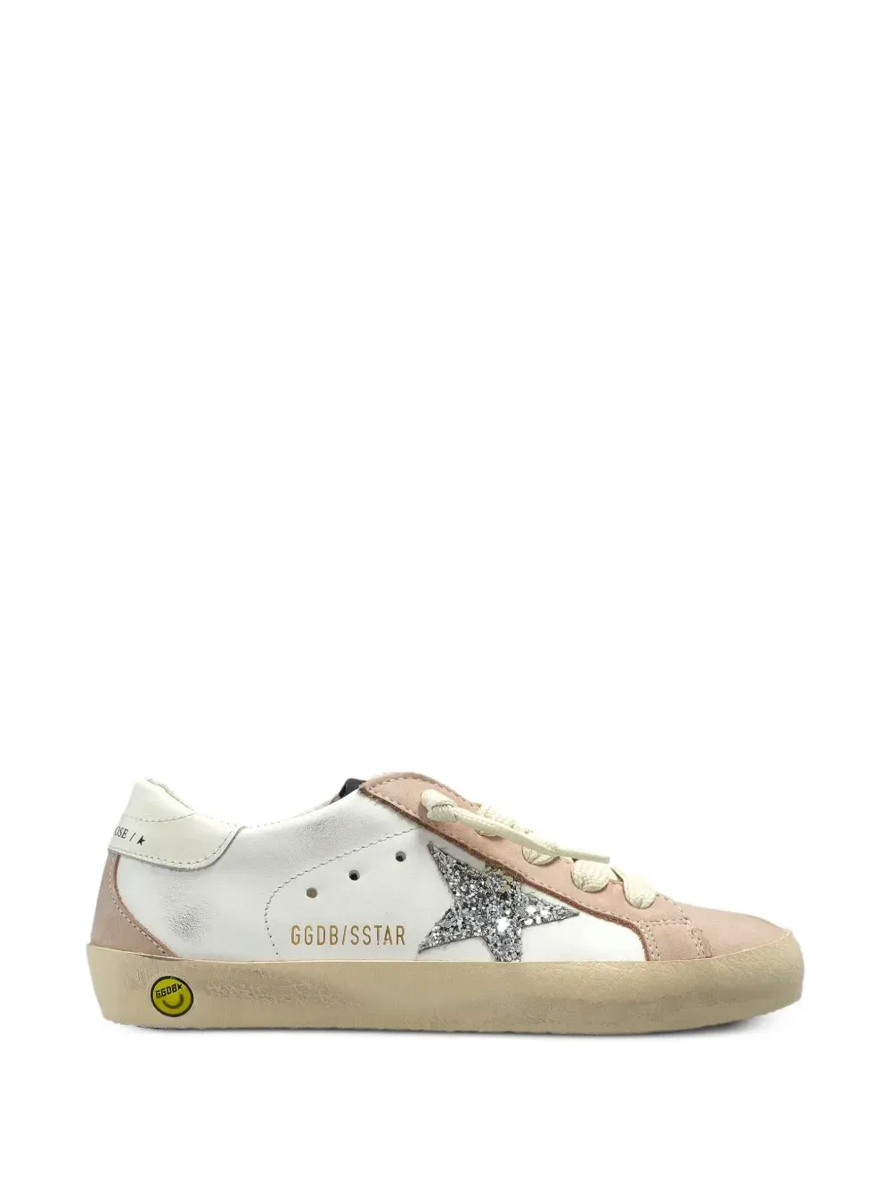 Кроссовки Super-Star с глиттерной вставкой Golden Goose Kids, бежевый — фото 2