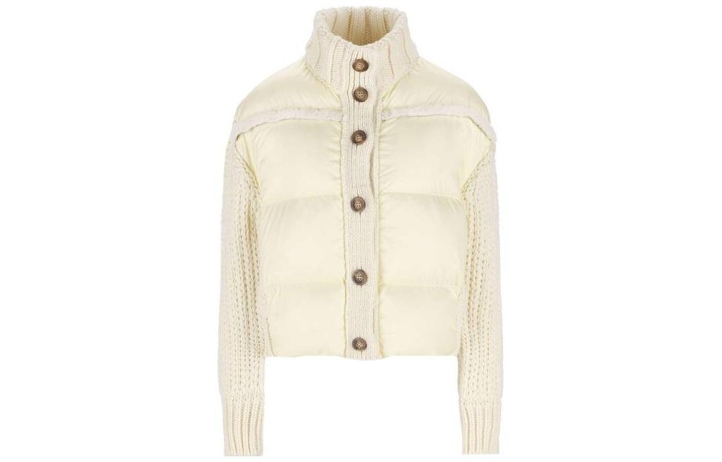 

Пуховик женский белый Moncler