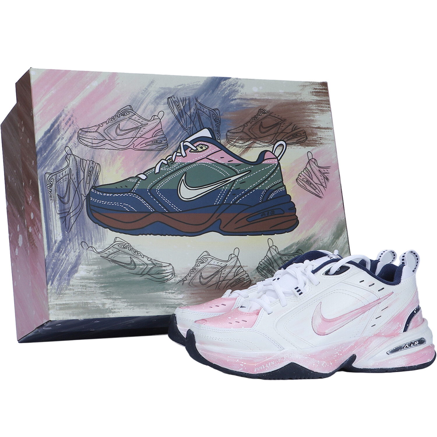 

Массивные кроссовки Nike Air Monarch 4 унисекс, Off-white