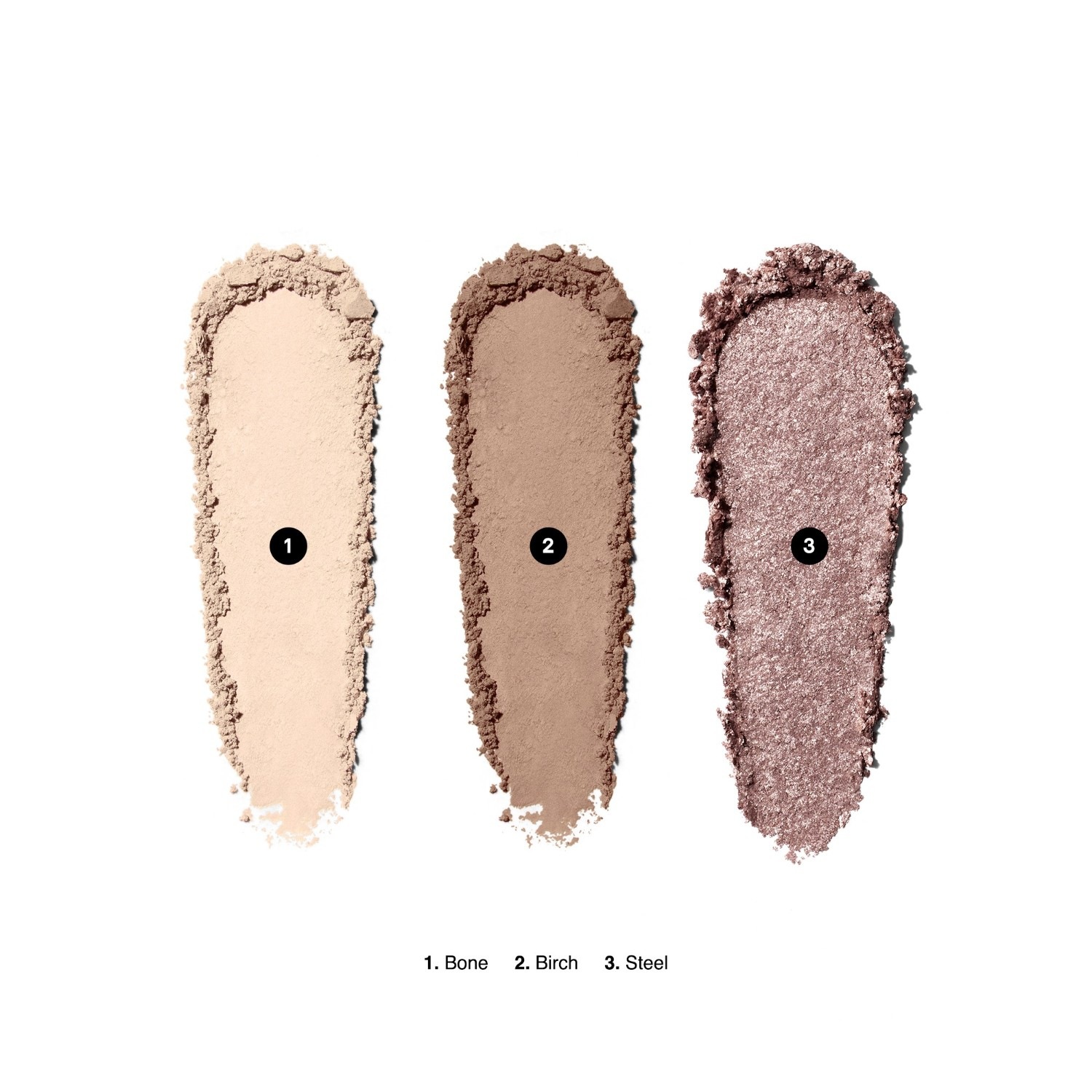 Тени для век essential eye shadow trio Bobbi Brown, everyday greys, вес 3.4 гр. — фото 3