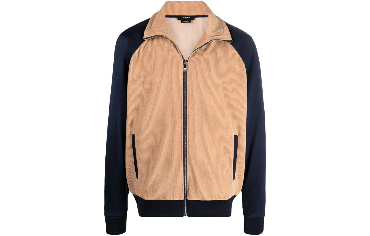 

VERSACE Двухцветная беговая куртка, Brown