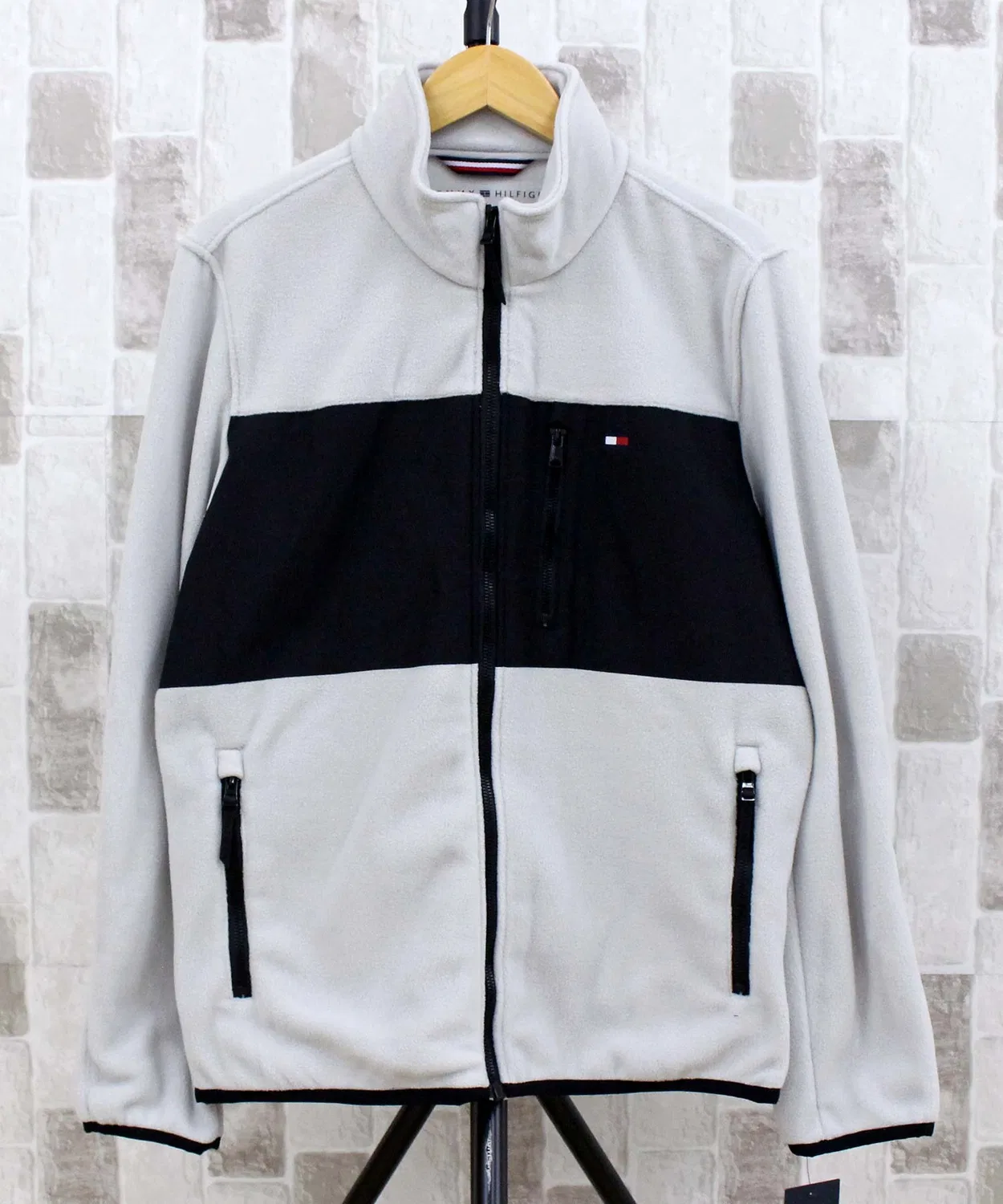 Флисовая куртка-стойка Tommy Hilfiger белая