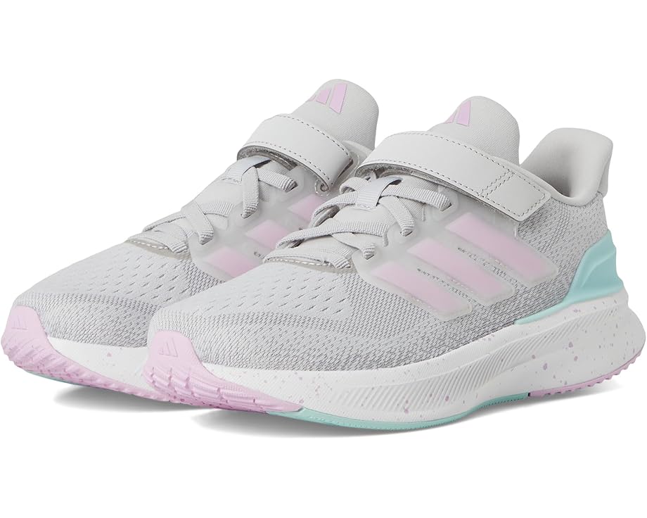 Кроссовки adidas Kids Ultrarun 5 Elastic Lace Shoes, цвет Grey/Bliss Lilac/Semi Flash Aqua