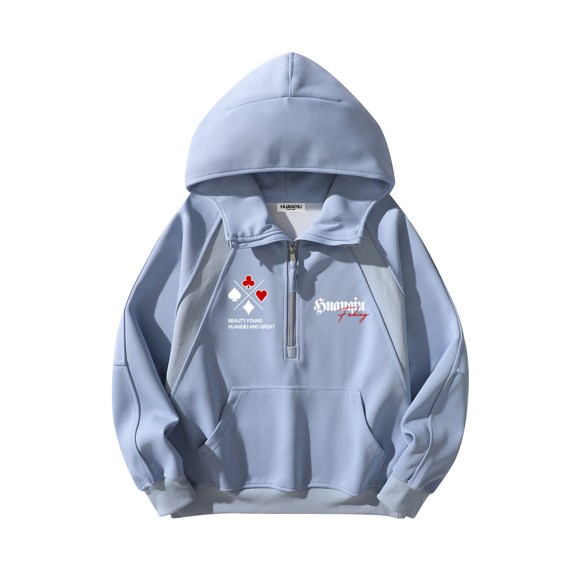 

Толстовка Unisex Hooded Moderate Heavyweight HUANQIU, синий