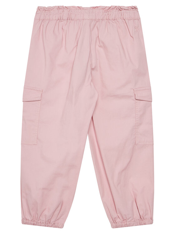 Брюки свободного покроя 4L2VGF028 United Colors Of Benetton, розовый — фото 2