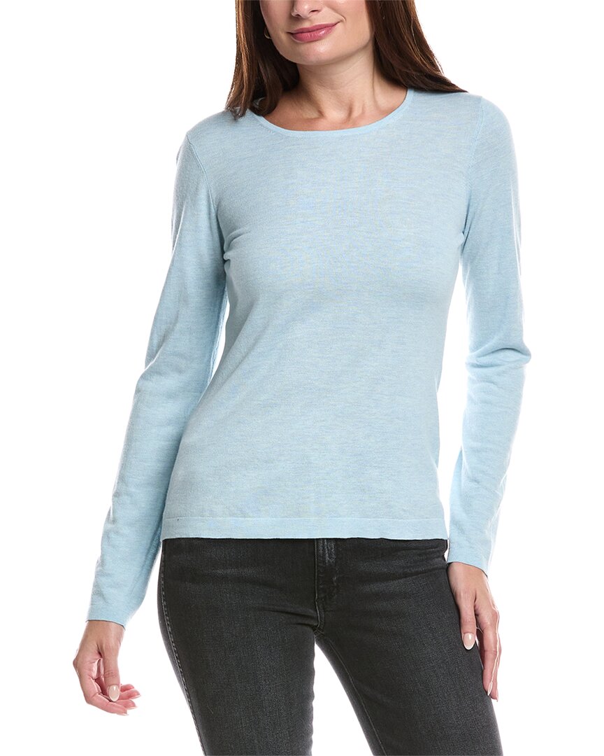 

Форт Кашемир Свитер с круглым вырезом из смеси шелка и кашемира Forte Cashmere, Moonstone