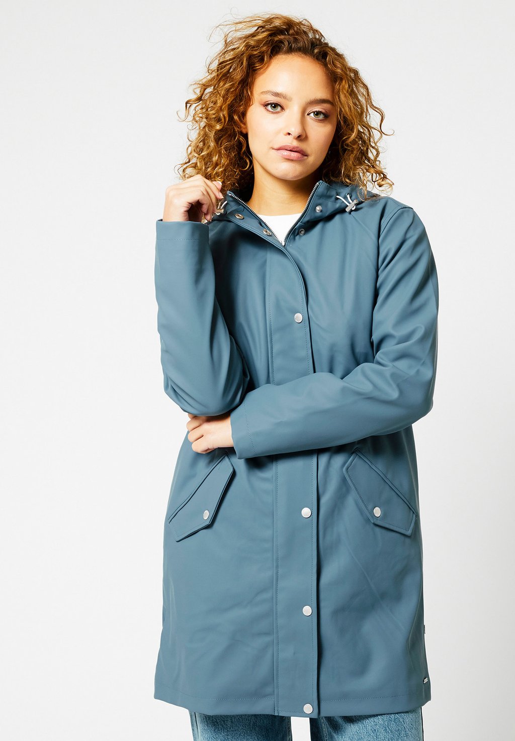 

Парка America Today JANICE RAINCOAT, цвет French Blue, Серый, Парка America Today JANICE RAINCOAT, цвет French Blue