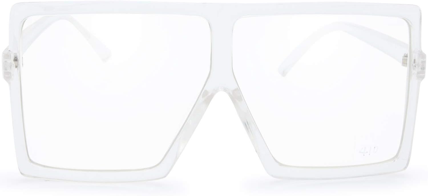 

Новые большие квадратные солнцезащитные очки с плоской верхней частью в подарочной коробке (4 блестящих кристалла, прозрачное/антибликовое покрытие) The Fresh, 4-shiny Crystal