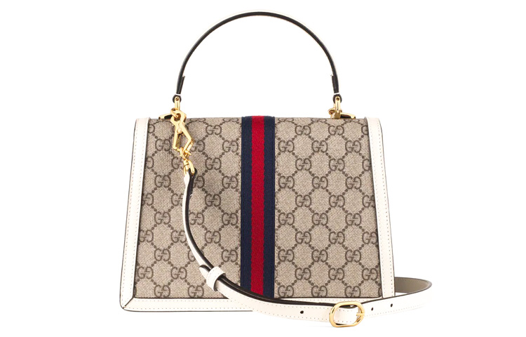Сумка GUCCI Ophidia из канваса с кожаной отделкой — фото 2