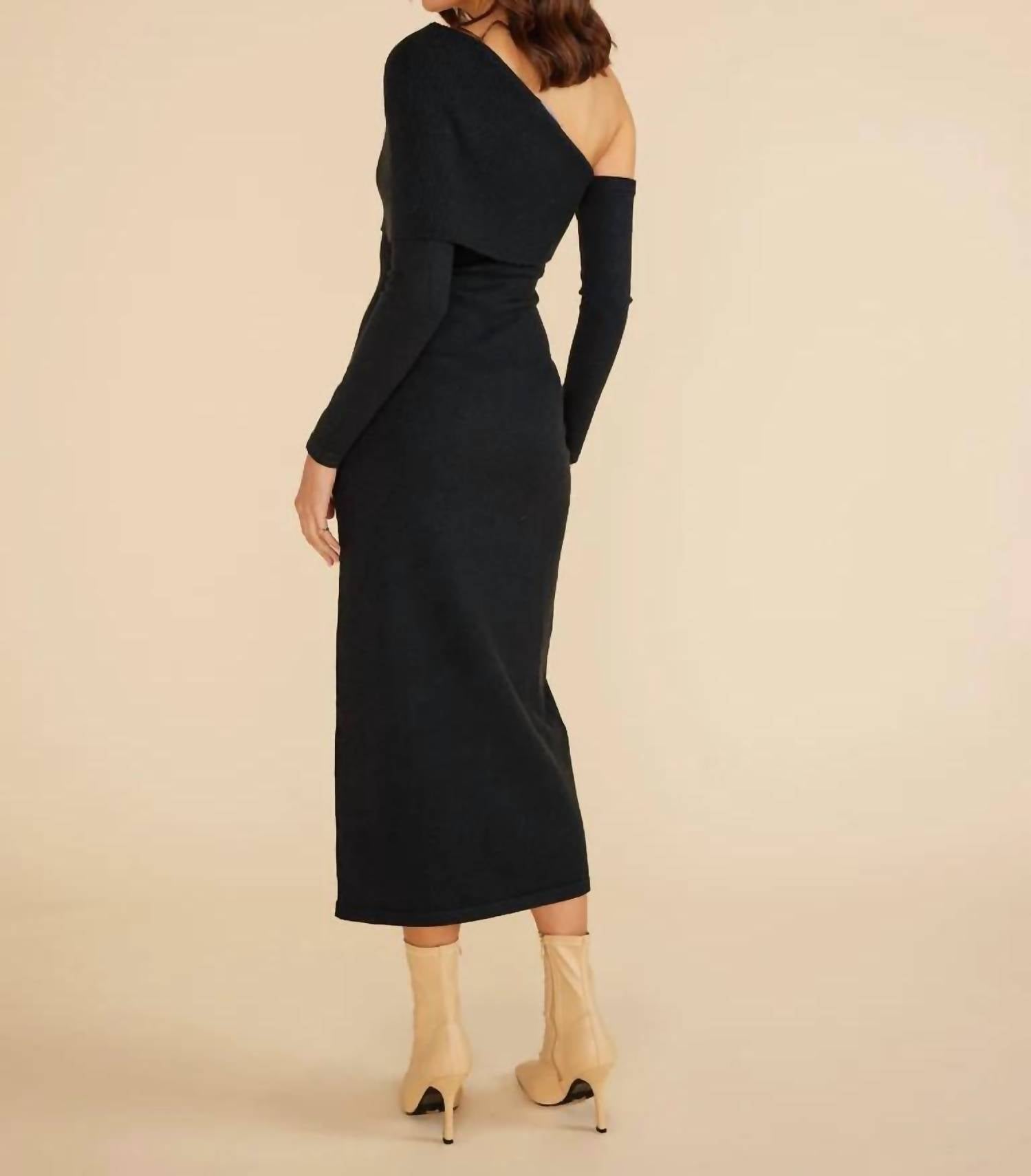 

Платье макси Kaia Knit черного цвета MINKPINK