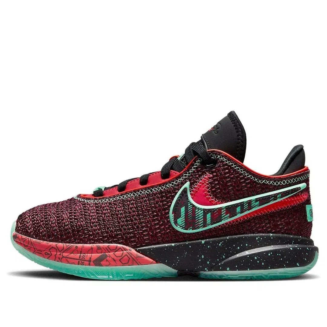 Детские баскетбольные кроссовки Nike LeBron SE FB8974 - Night Maroon HTAT70 — фото 3
