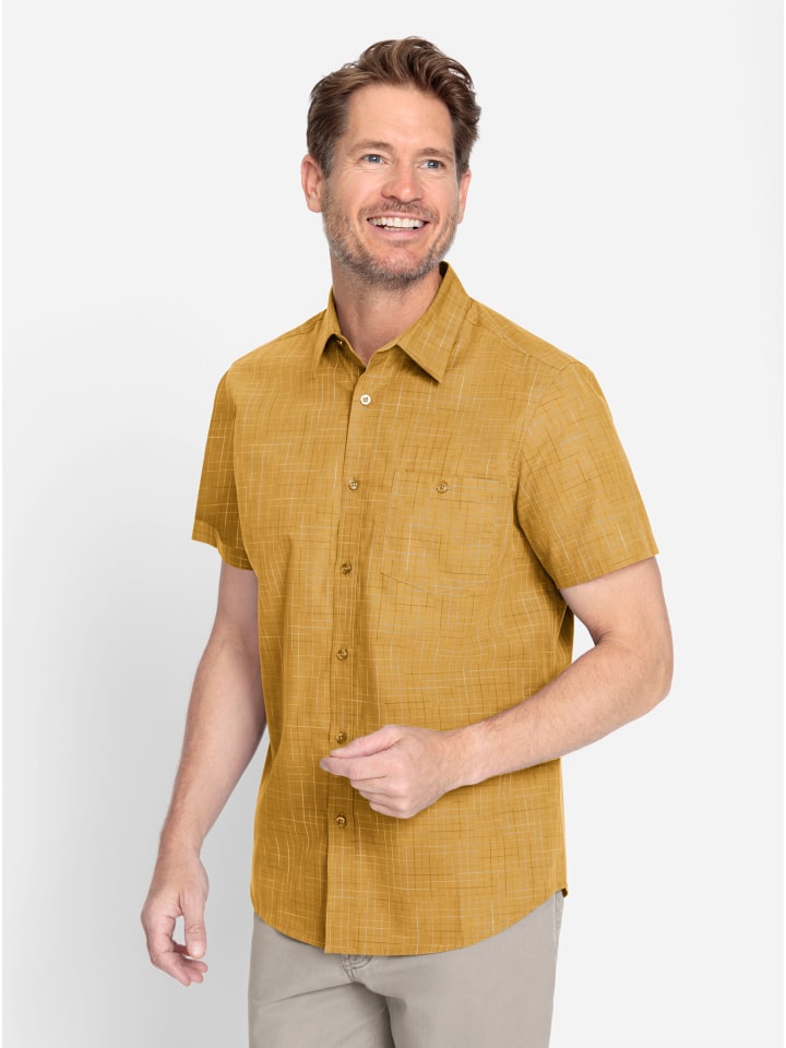 

Рубашка с короткими рукавами цвета охры WITT WEIDEN