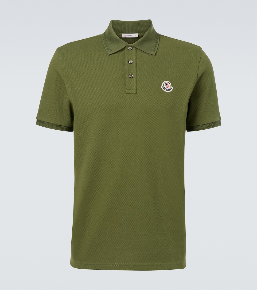

Хлопковая поло Moncler, Deep Forest