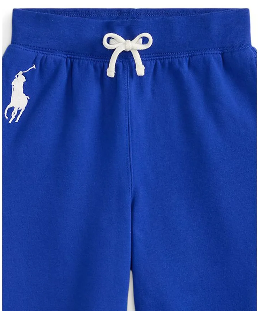 Широкие флисовые брюки Big Pony для девочек 7-16 лет Polo Ralph Lauren, синий — фото 3