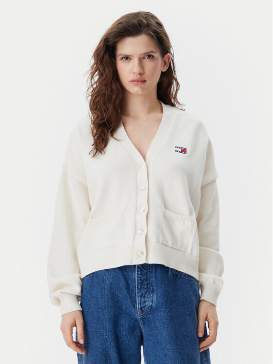 

Кардиган свободного кроя DW0DW20257 Tommy Jeans, бежевый