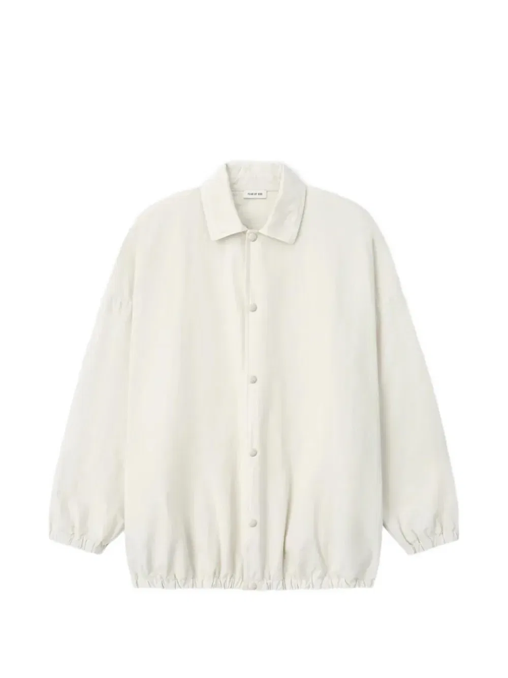 Куртка из окрашенного в готовом виде хлопкового поплина Fear Of God, белый