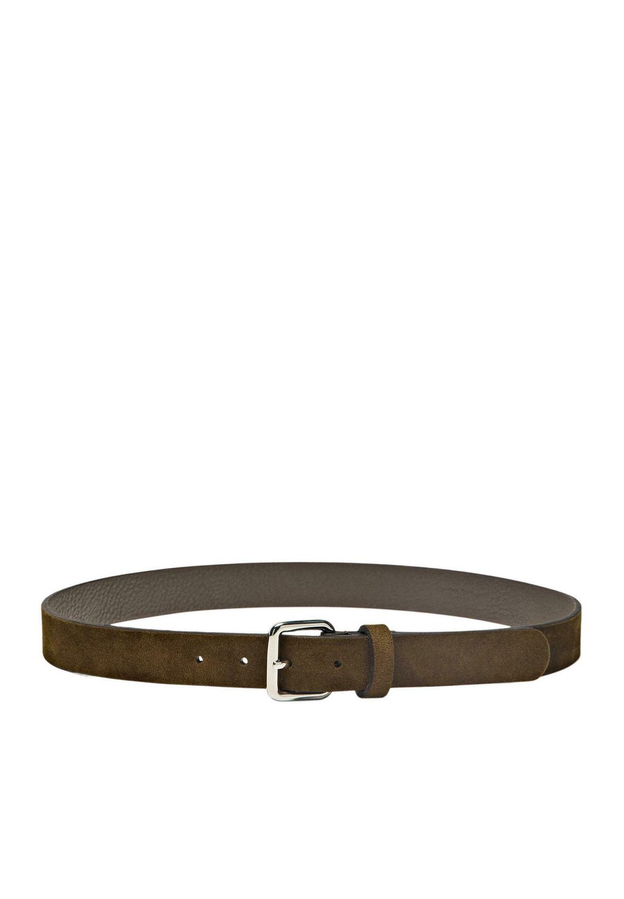 

Ремень Massimo Dutti SPLIT WITH SQUARE BUCKLE, Brown