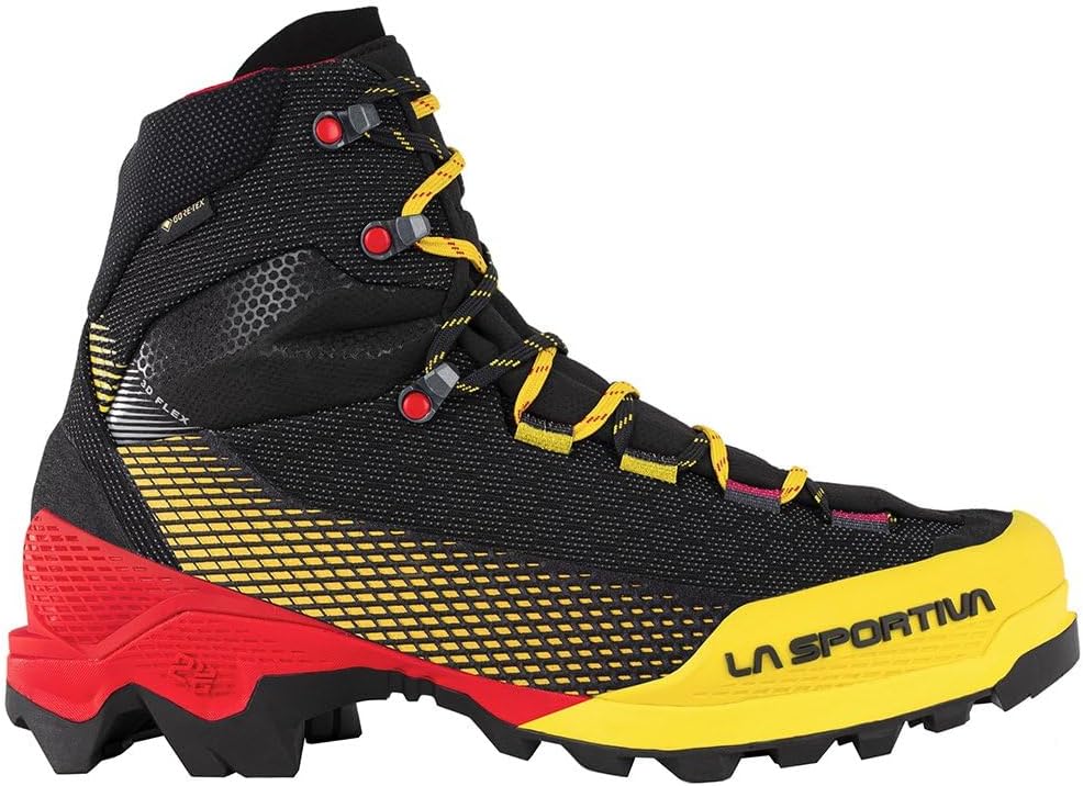 Мужские водонепроницаемые альпинистские/походные ботинки La Sportiva Aequilibrium ST GTX, черный/желтый