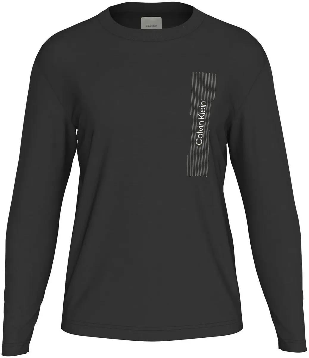 

Рубашка с длинными рукавами Calvin Klein Big&Tall "BT_HORIZONTAL LOGO LS T-SHIRT", больших размеров с надписью логотипа, цвет Ck Black
