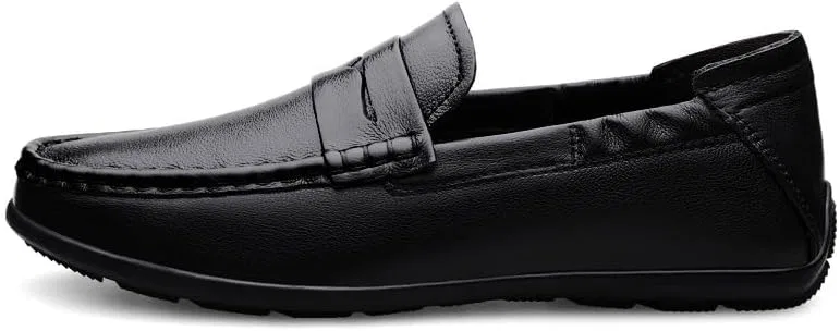 Лоферы мужские с вязанием, Vegan Leather, Black SayfuR — фото 3