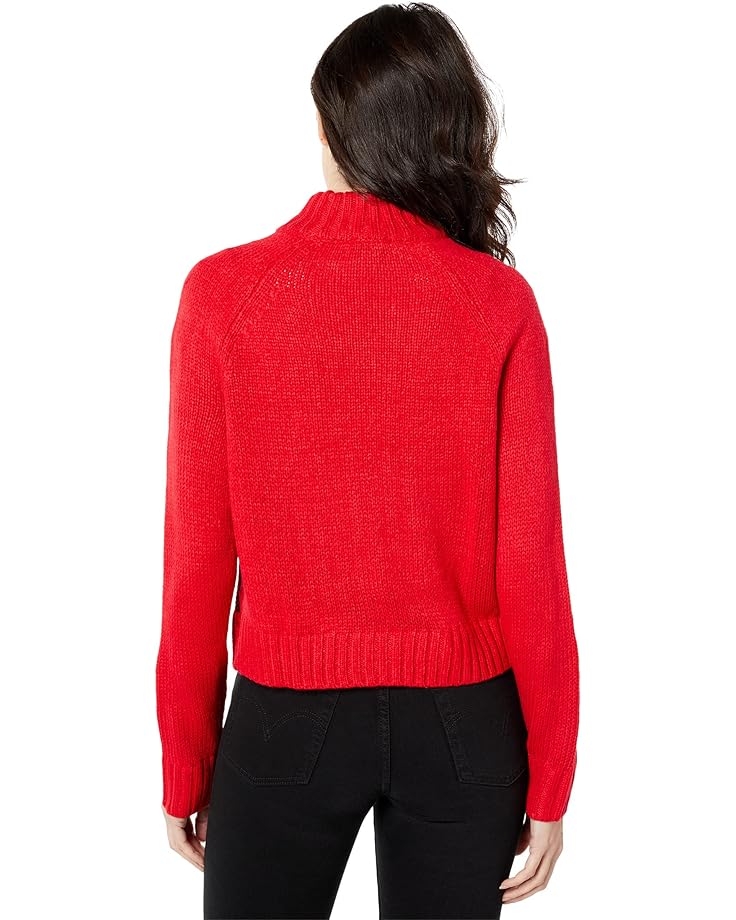 

Свитер Tommy Hilfiger Mock Neck Plaid Sweater, цвет Scarlet/Black