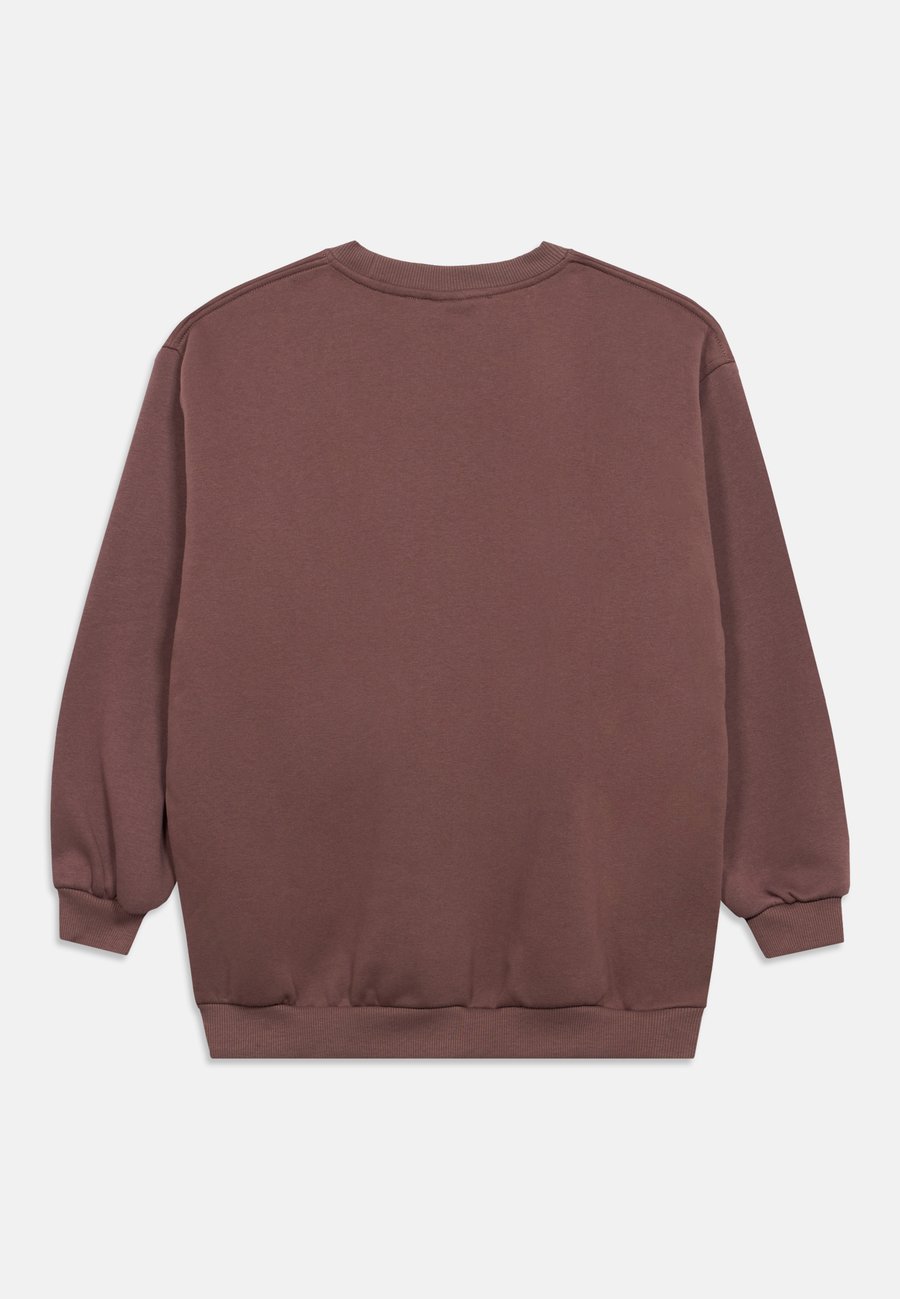 Толстовка Nike Sportswear CLUB CREW UNISEX, Brown/White/Brown — фото 2