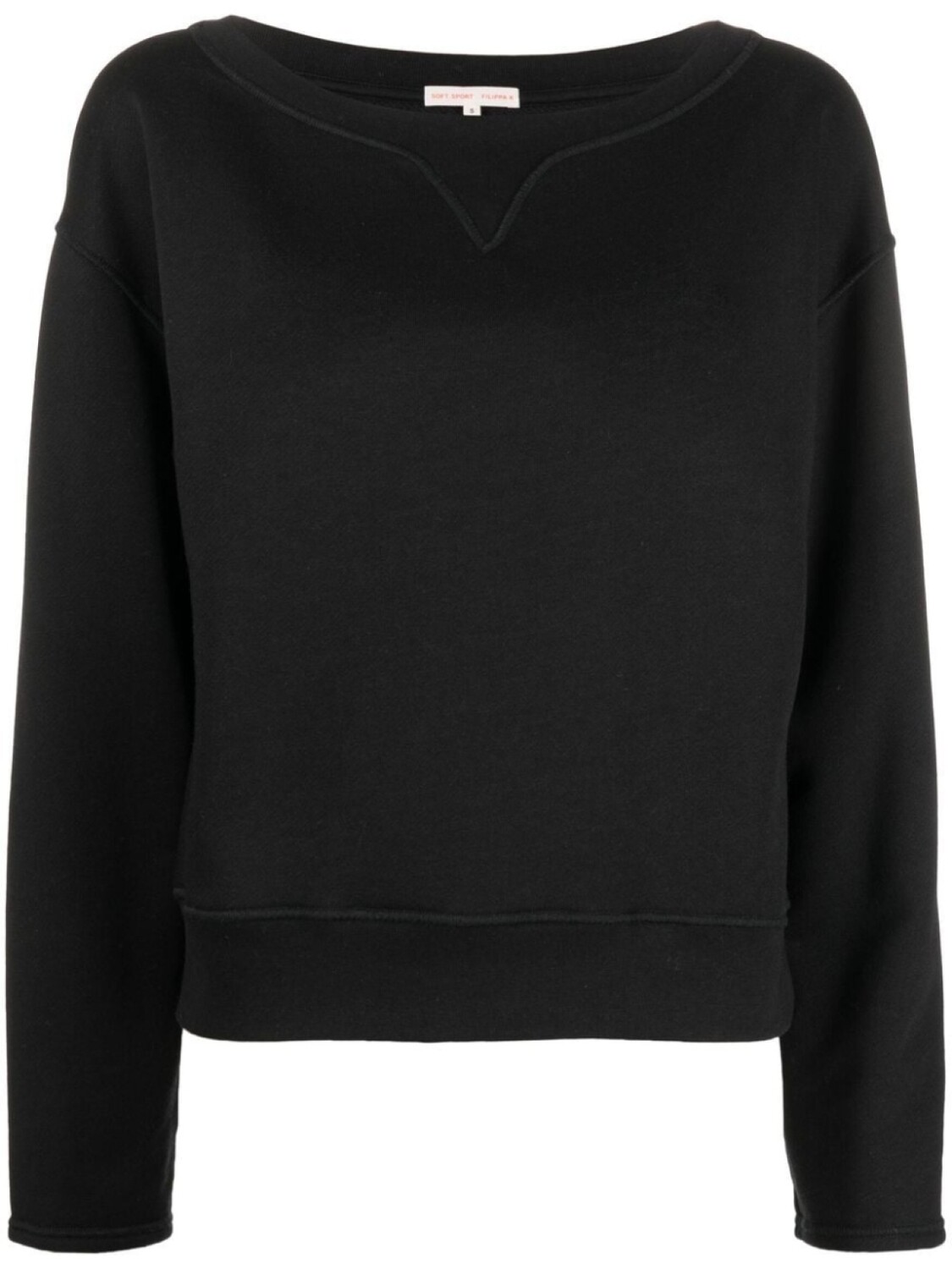 

Filippa K толстовка с вырезом-лодочкой, черный