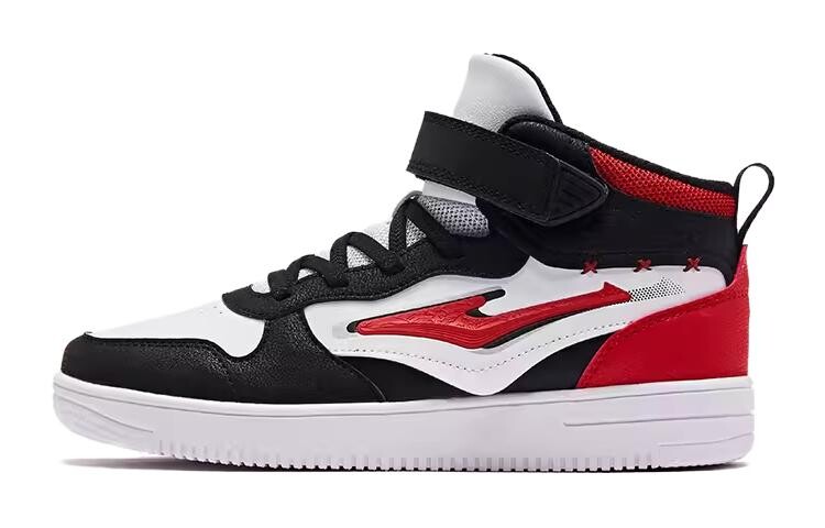 

Кроссовки ERKE KIDS Kids Skateboarding Shoes Kids High-top Positive Black Red Red, черный