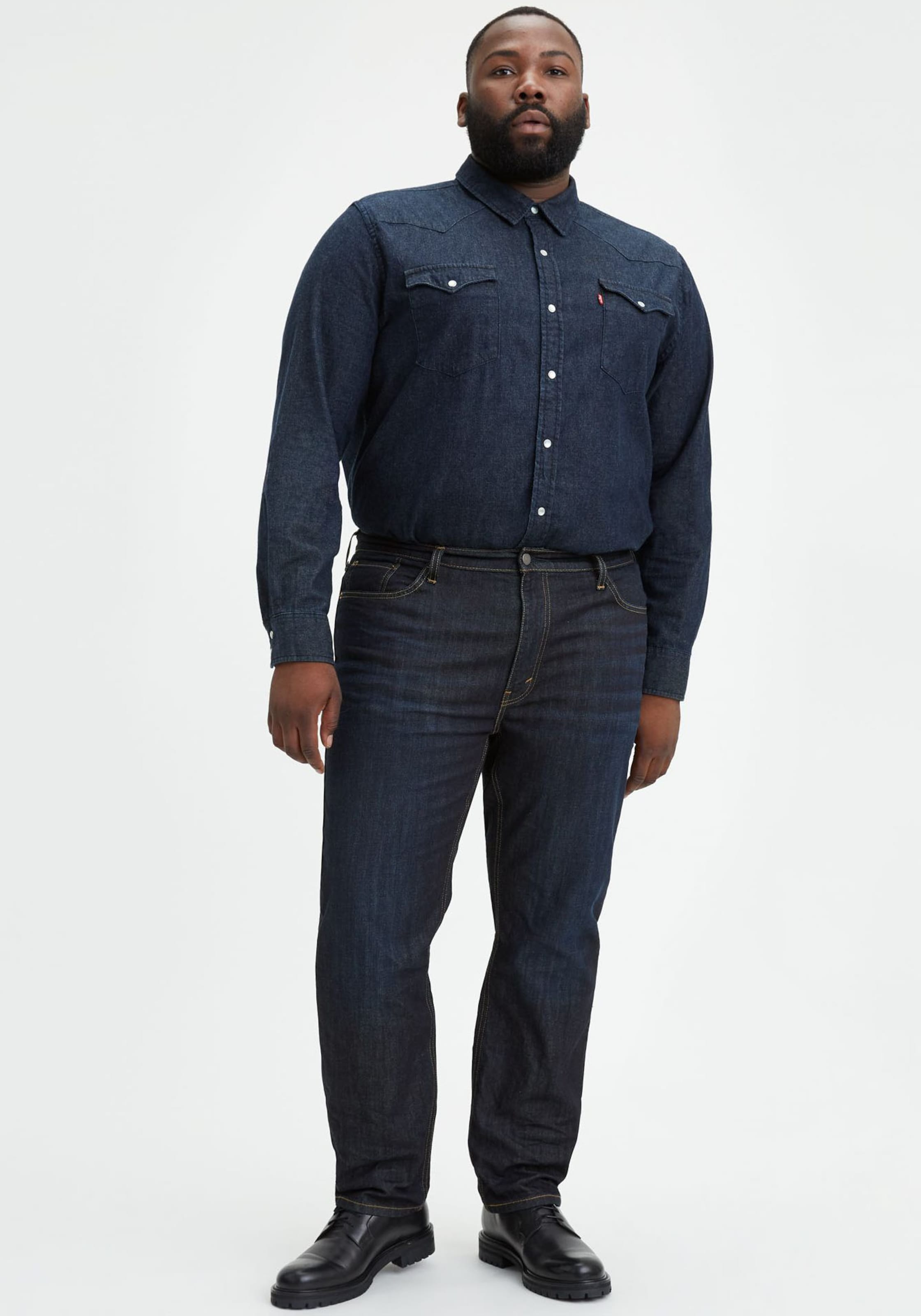 Levi's Big & Tall Джинсы Regular в темно-синем цвете — фото 2