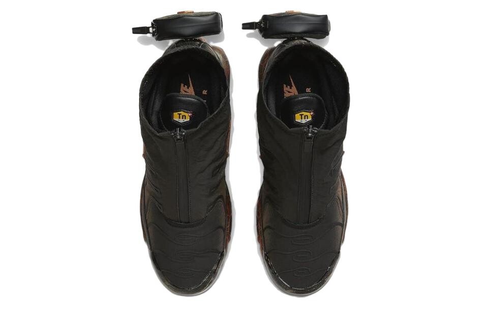 Кроссовки Air Max Plus мужские средней высоты, черный/серый Nike — фото 4