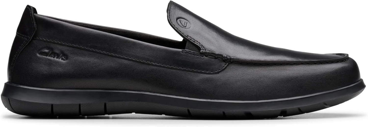 Мужские лоферы Clarks Flexway Step, черный — фото 2